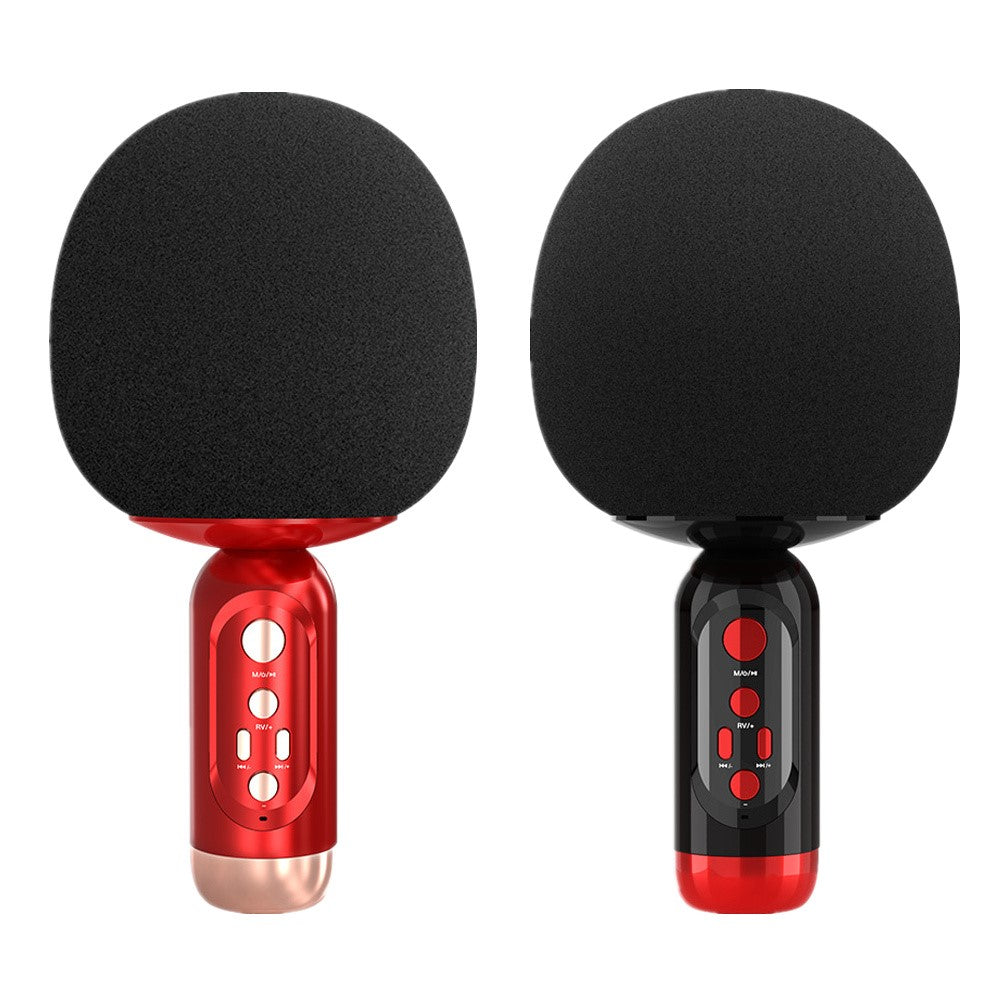 K2 Wireless Bluetooth-compatible Microphone Speaker Mushroom Head Singing Mic, English Version