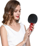 K2 Wireless Bluetooth-compatible Microphone Speaker Mushroom Head Singing Mic, English Version