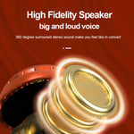 K2 Wireless Bluetooth-compatible Microphone Speaker Mushroom Head Singing Mic, English Version