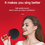 K2 Wireless Bluetooth-compatible Microphone Speaker Mushroom Head Singing Mic, English Version