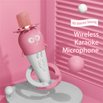 K5 Kids Bluetooth-compatible Microphone ABS+Silicone Carrot Shape Singing Mic, English Version