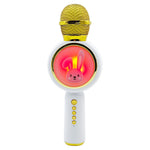 X6 Cute Rabbit Kids Microphone Voice Changing Bluetooth-compatible TWS Karaoke Mic, English Version