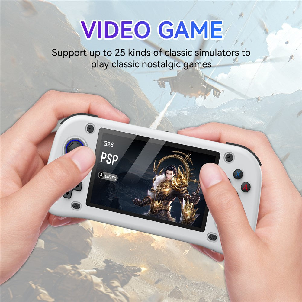 G28 64G Handheld Game Console 4.3 Inch HD IPS Screen Retro Arcade Game Device