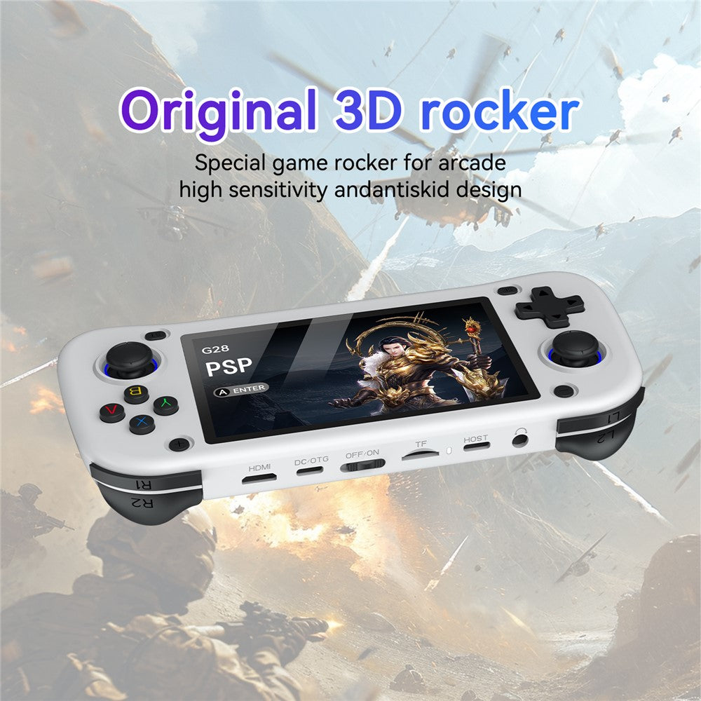 G28 64G Handheld Game Console 4.3 Inch HD IPS Screen Retro Arcade Game Device