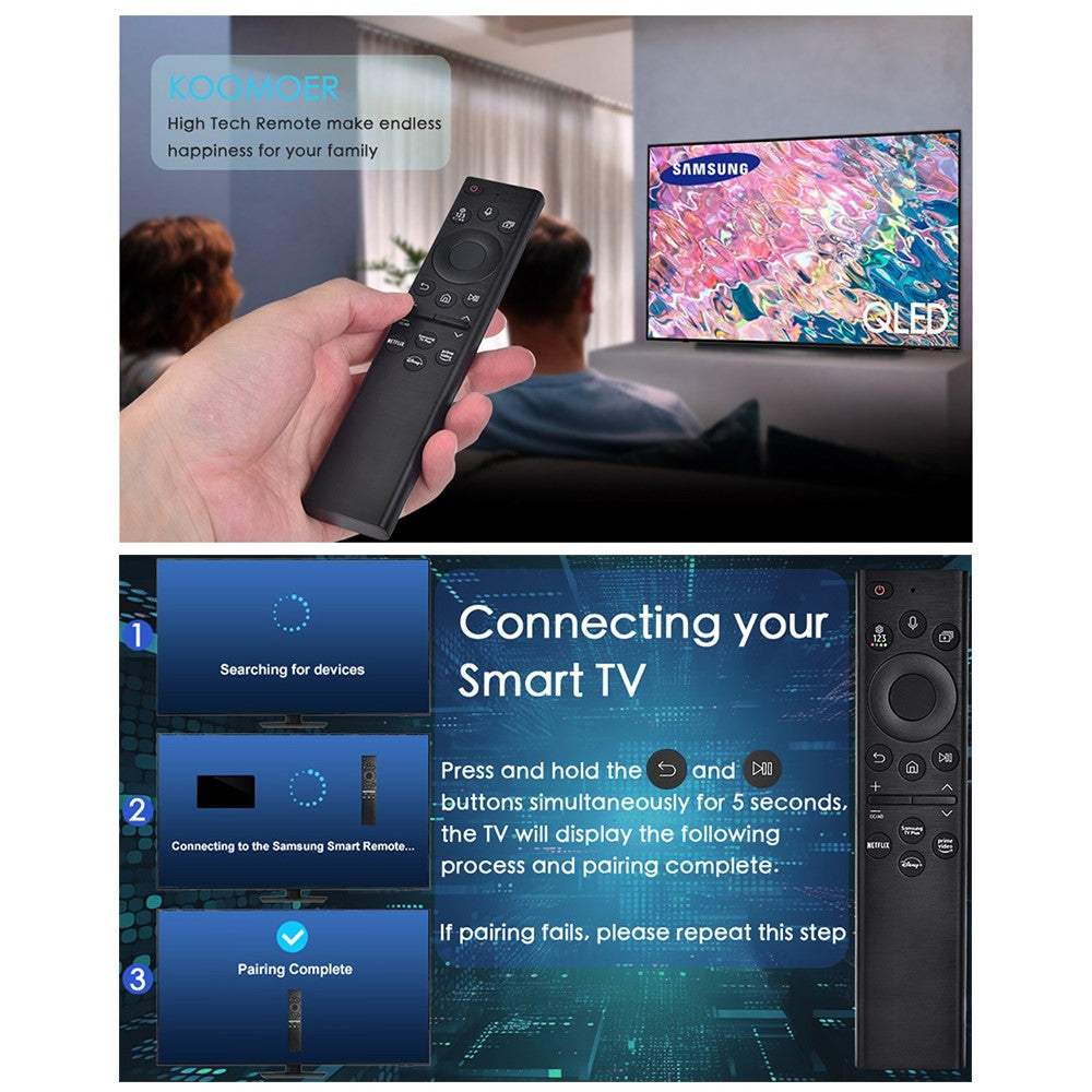 BN59-01385A Til Samsung TV fjernbetjening Plastik Stemmestyring Erstatning Fjernsynscontroller