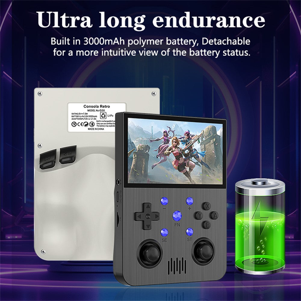 G30 4.3 Inch Handheld Game Console Retro Arcade Gaming System Multi Emulator with 64G Card