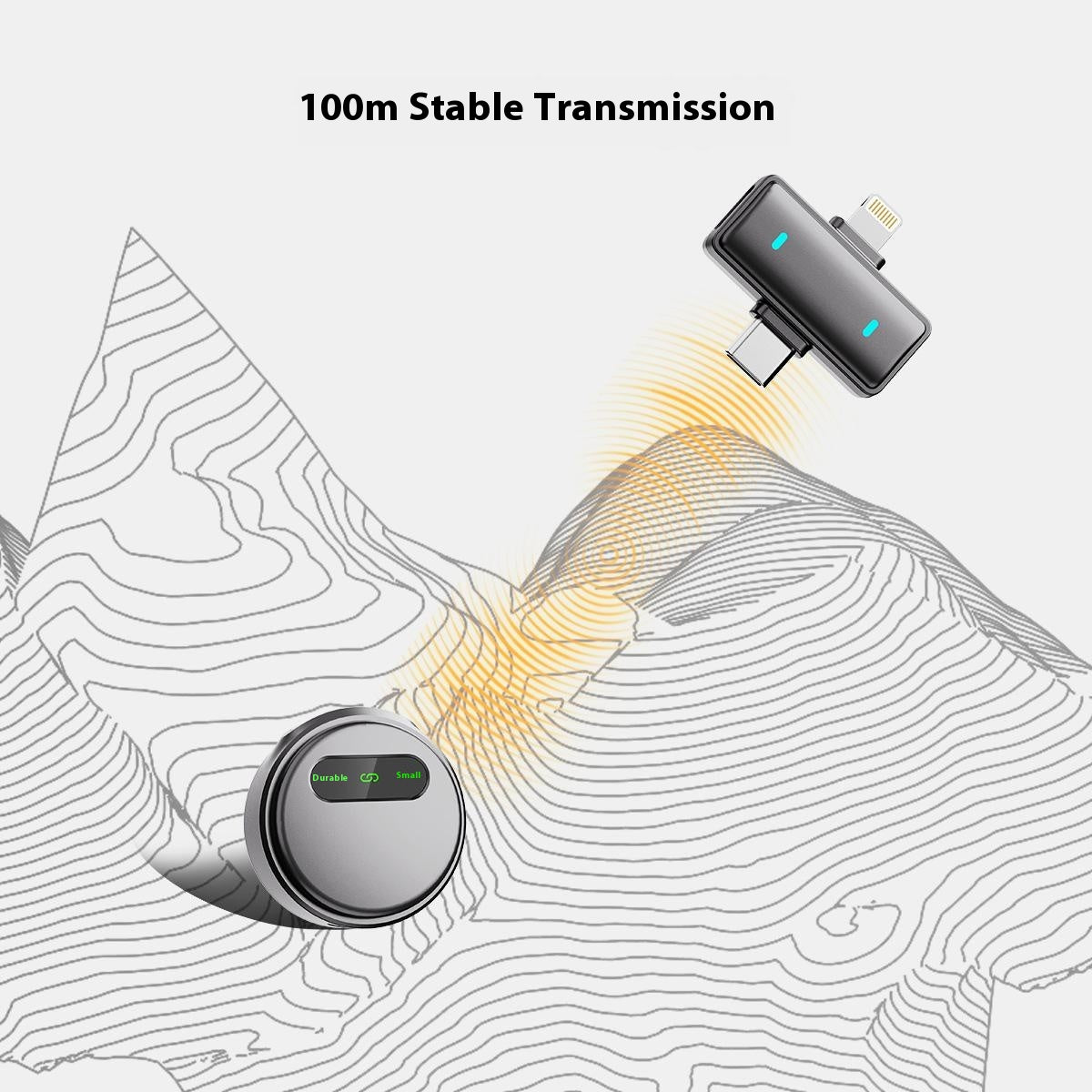 Q10 Wireless Lavalier Microphone for Livestreaming Video Recording Noise Cancellation Bluetooth-Compatible 5.1