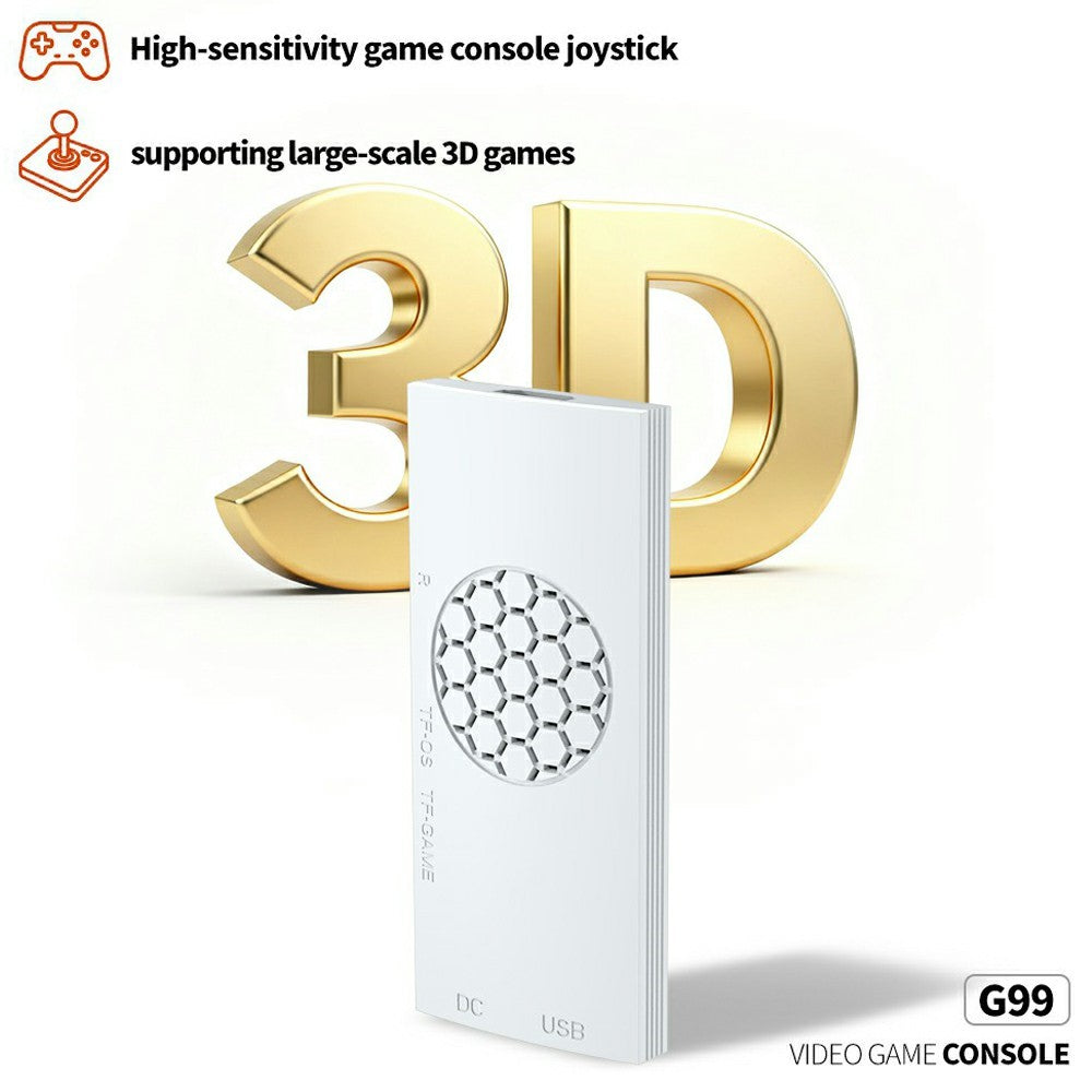 G99 spillekonsol 4K UHD HD TV Stick understøtter multi-emulator til PS2 / PSP / PS1 / MAME / N64