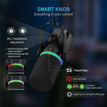 FEELWORLD PM1 Dynamic Microphone XLR / USB Podcast Gaming Streaming Recording Mic with RGB Lighting
