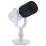 FEELWORLD PM1-XS-W XLR  /  USB Dual Output Desktop Mic for Recording  /  Gaming  /  Streaming Professional Dynamic Microphone