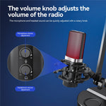 YANMAI X3R RGB Lighting Desktop Microphone Noise Cancelling Capacitor Microphone for Live Streaming / Recording