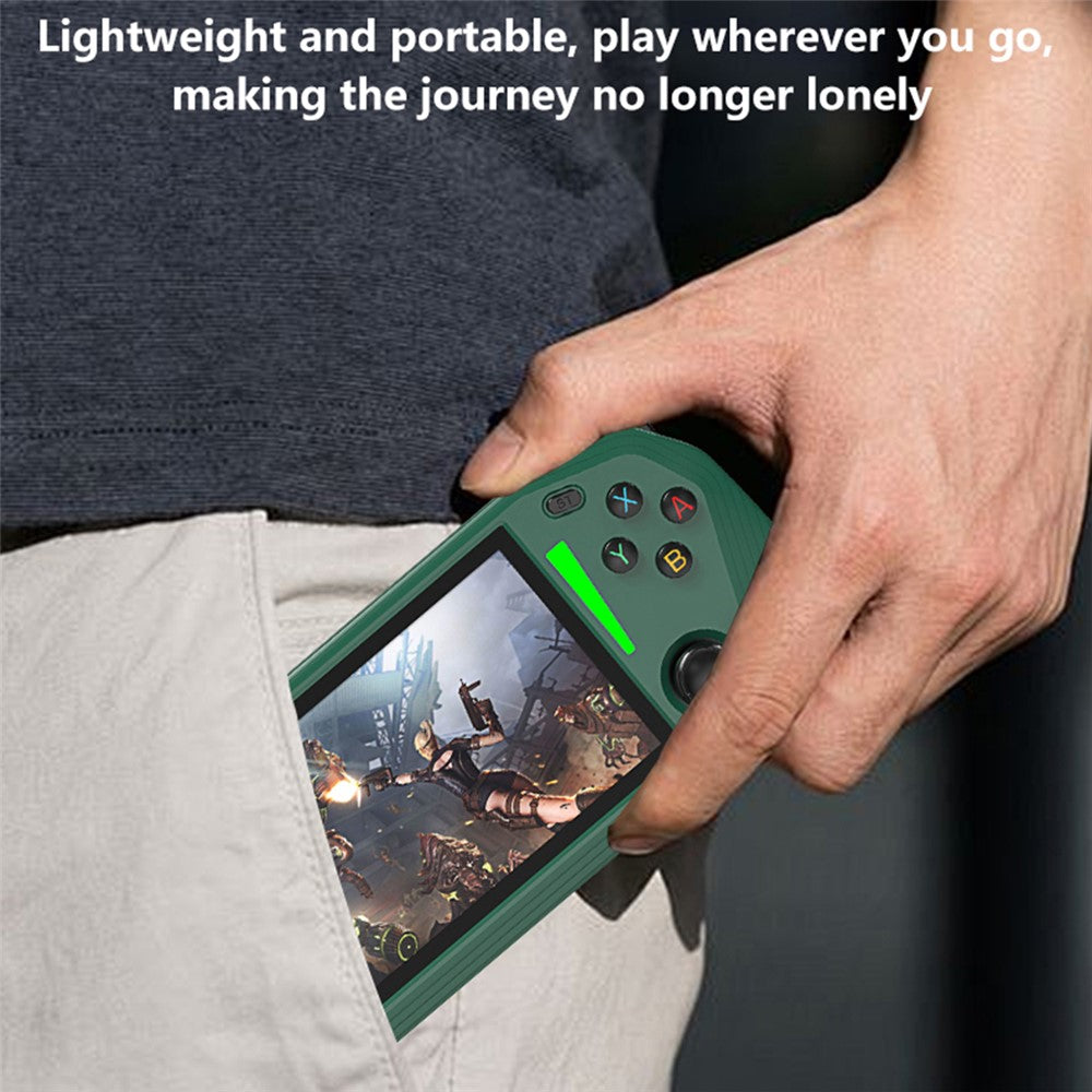 G33 4.3 Inch Handheld Game Console 20 Emulators HD TV Output Gaming Device (with 64G System Memory, without Memory Card)