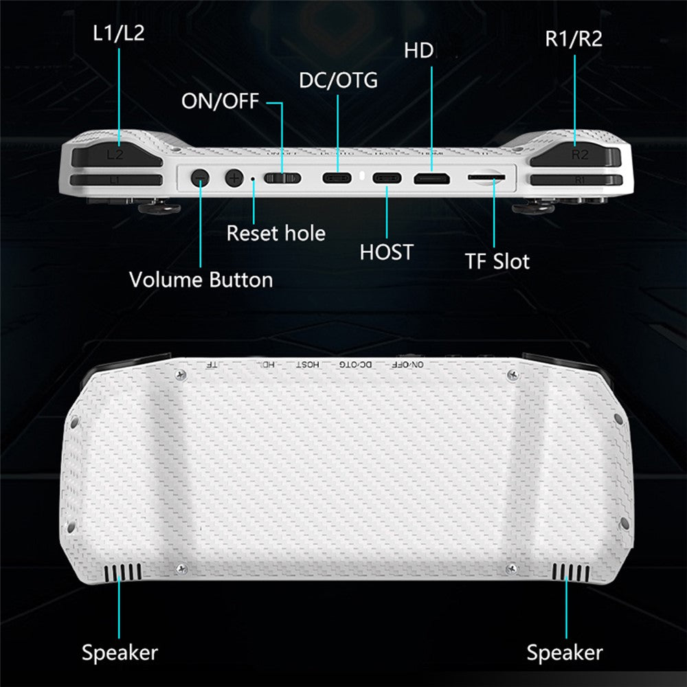 G33 4.3 Inch Handheld Game Console 20 Emulators HD TV Output Gaming Device (with 64G System Memory, without Memory Card)