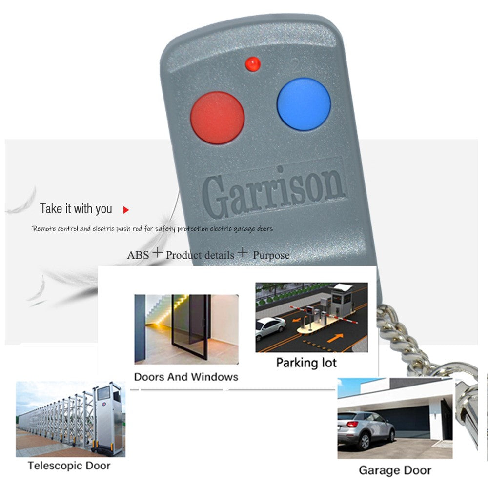 Til Garrison Garageport Automatisk Port Fjernbetjening 433MHz 2-knaps Trådløs Sender Åbner Controller