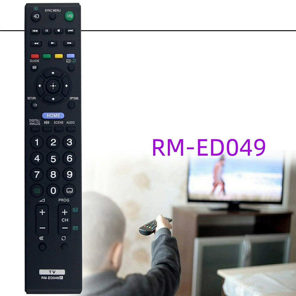 RM-ED049 Fjernbetjening til Sony TV Ergonomisk IR Infrarød Erstatning Smart Fjernsynscontroller