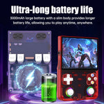 R36ultra X Håndholdt Spillekonsol med 50 GB TF-kort, Dobbelte 3D Joysticks, 4,5 Tommer IPS-skærm, Gamepad med RGB-lys