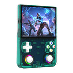 R36ultra X Håndholdt Spillekonsol med 50 GB TF-kort, Dobbelte 3D Joysticks, 4,5 Tommer IPS-skærm, Gamepad med RGB-lys