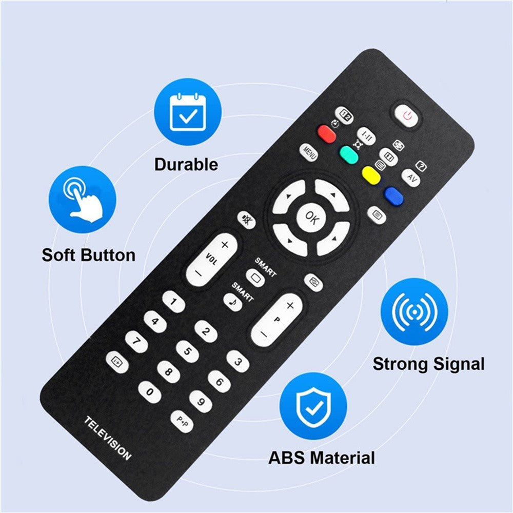RC2023601 / 01 Infrared Remote Control for Philips TV 10m Range Direct Use IR Ergonomic Replacement Television Controller