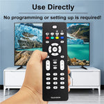 RC2023601 / 01 Infrared Remote Control for Philips TV 10m Range Direct Use IR Ergonomic Replacement Television Controller