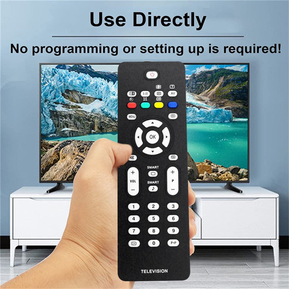 RC2023601 / 01 Infrared Remote Control for Philips TV 10m Range Direct Use IR Ergonomic Replacement Television Controller
