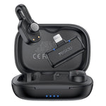 YESIDO KR24 iP Plug Hidden Wireless Lavalier Microphone AI Noise Cancelling Lapel Mic, 2 Mic + 1 Receiver