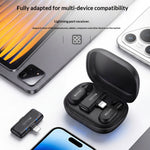 YESIDO KR24 iP Plug Hidden Wireless Lavalier Microphone AI Noise Cancelling Lapel Mic, 2 Mic + 1 Receiver