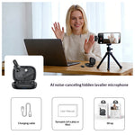 YESIDO KR24 iP Plug Hidden Wireless Lavalier Microphone AI Noise Cancelling Lapel Mic, 2 Mic + 1 Receiver