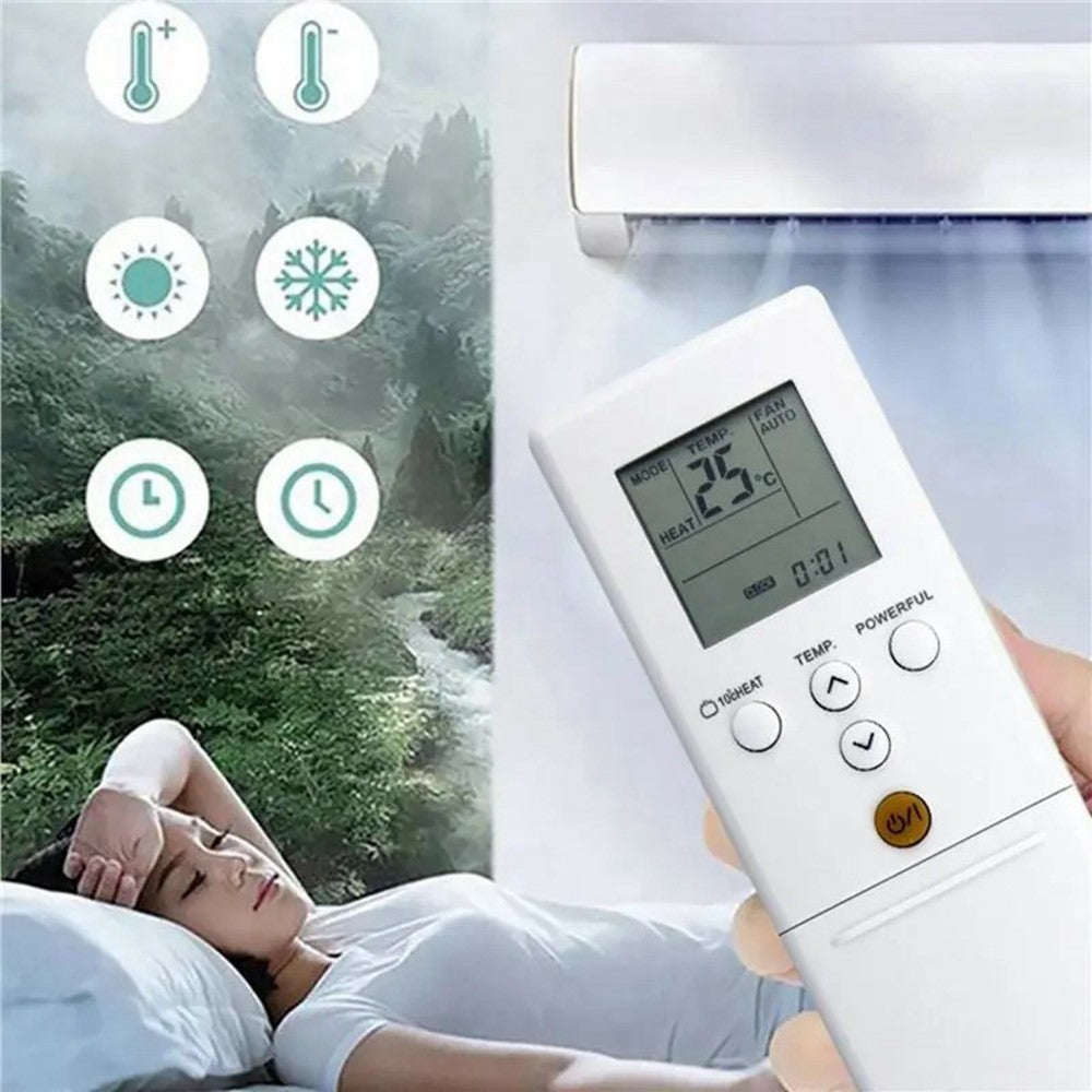 AR-REB1E Remote Control for Fujitsu Air Conditioner LCD Display 10m Range Ergonomic Controller Replacement