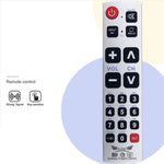 A-TV2 Universal Remote Control for Philips / Panasonic / Samsung / LG / Sharp TV Large Button Infrared Controller