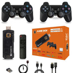 X8 64GB Dual System TV Game Stick Retro Gaming Console with 8K Output and 2.4G Wireless Controllers