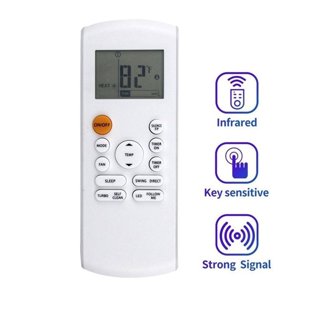 RG57A6 / BGEFU1 For Midea Air Conditioner Infrared Remote Control 10m Range Replacement Controller