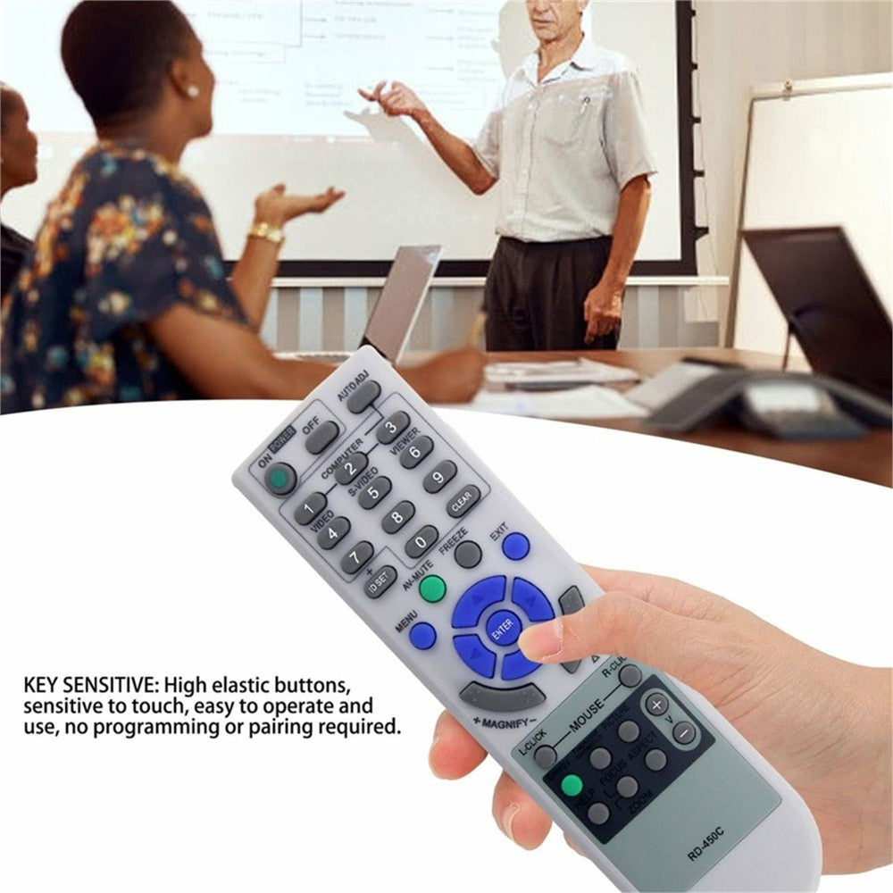 RD-450C Til NEC Projektor Infrarød Fjernbetjening Erstatning Ergonomisk Controller