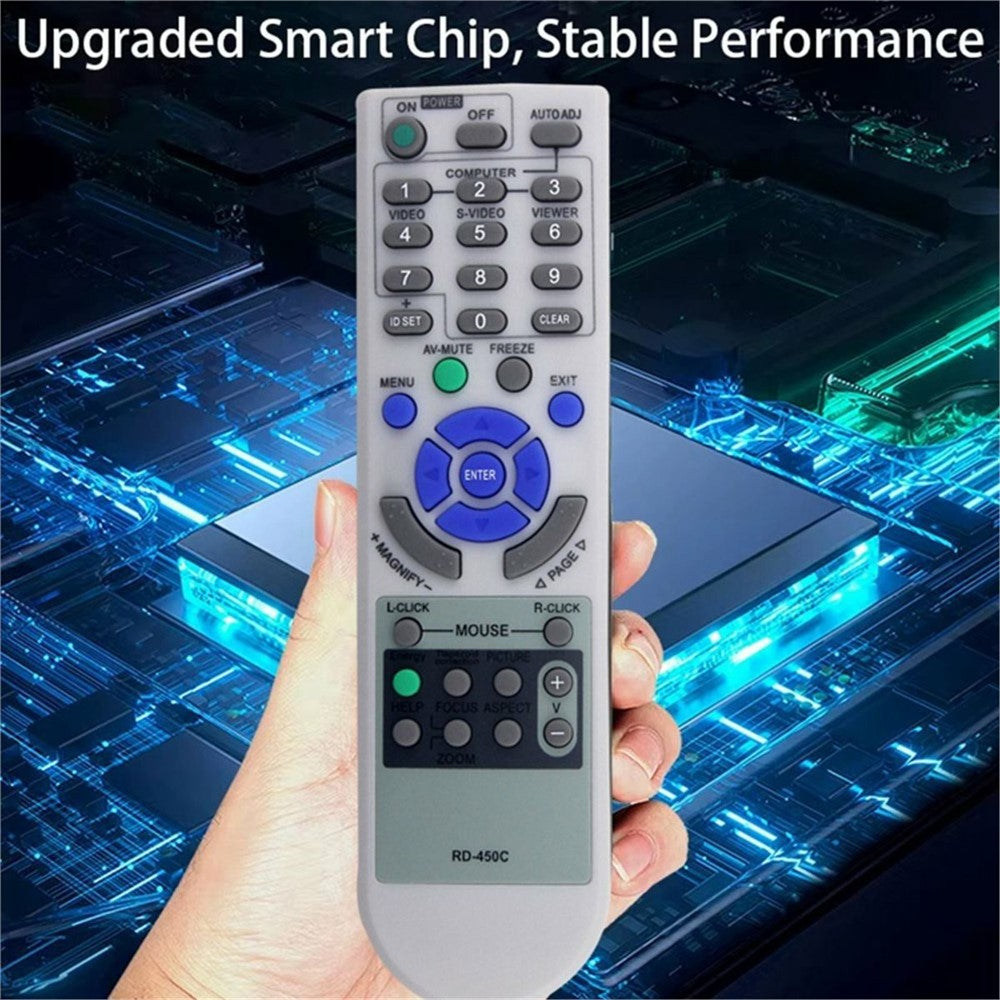 RD-450C Til NEC Projektor Infrarød Fjernbetjening Erstatning Ergonomisk Controller
