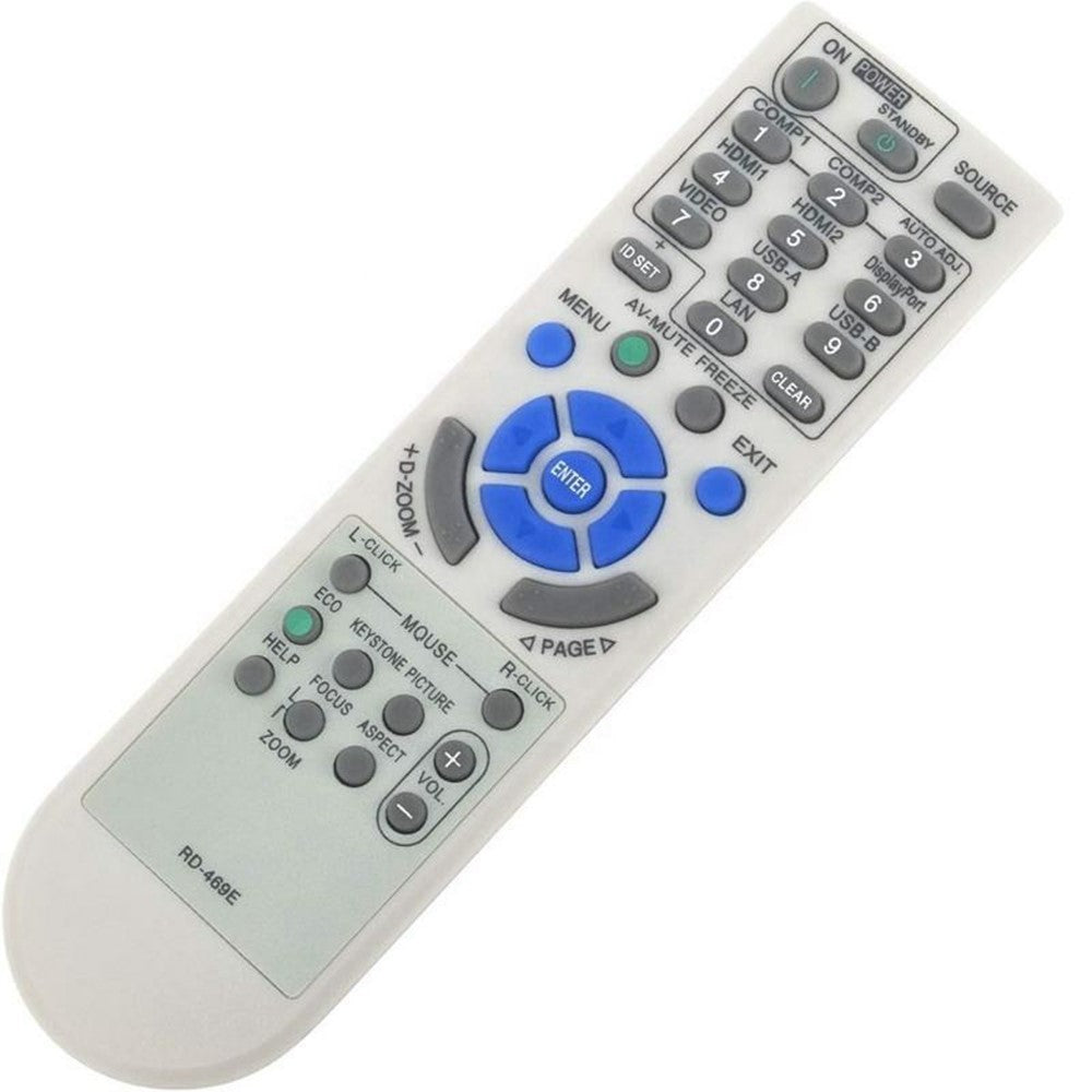 RD-469E For NEC Projector Infrared Remote Control Replacement Ergonomic Controller