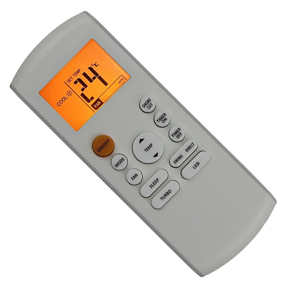 RG57B1-BGE Remote Control with Backlit LCD Display IR Controller for Midea Air Conditioner