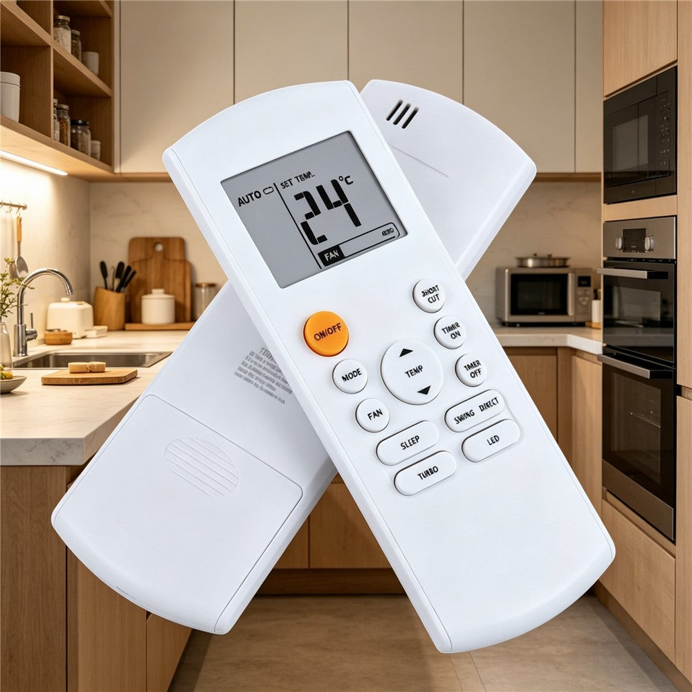 RG57B1-BGE Remote Control without Backlit for Midea Air Conditioner LCD Display IR Controller