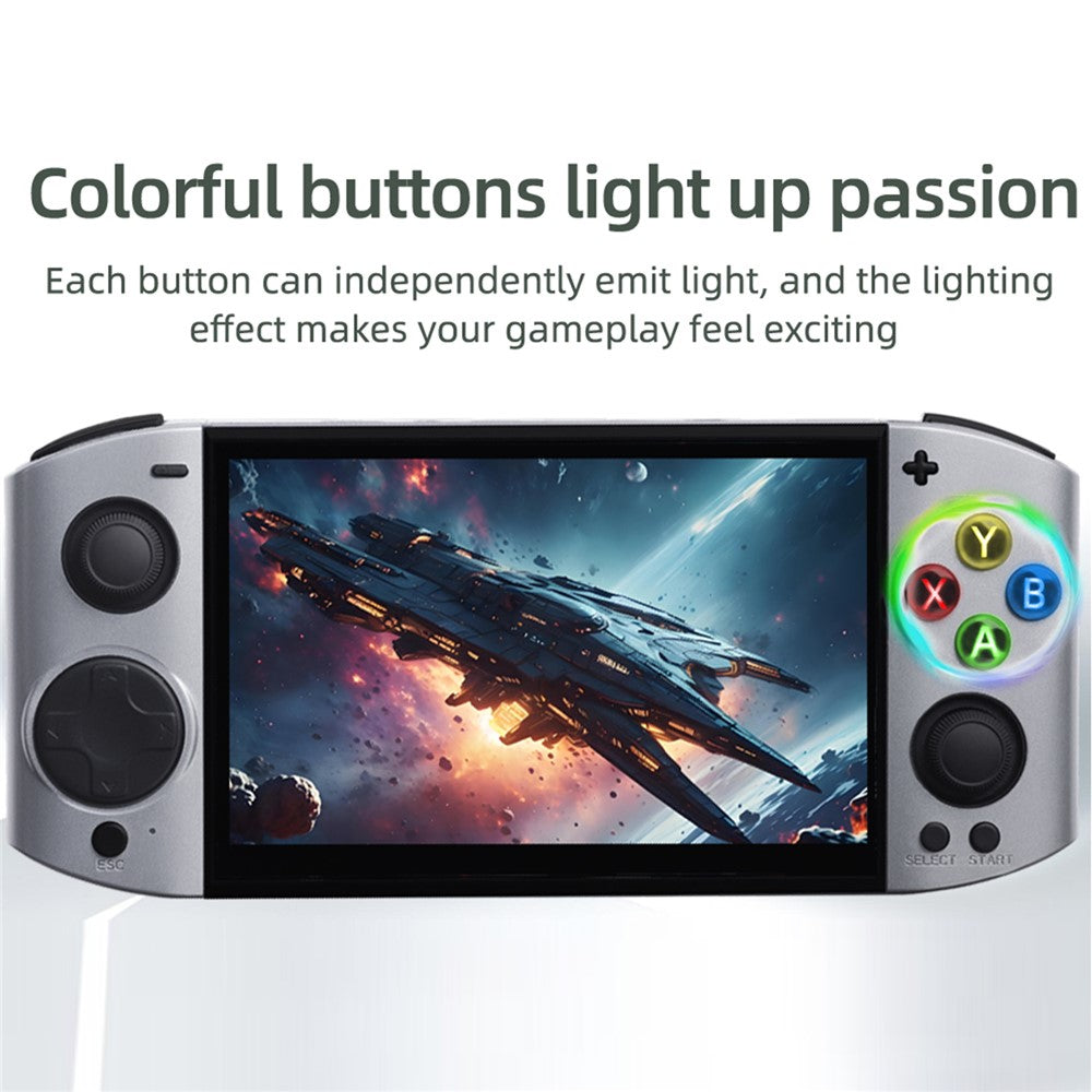 09 Ultra Handheld Game Console 5.1 Inch OLED 30+ Emulators HD Output Dual 3D Joystick Retro Arcade Gamepad, with 64GB TF Card