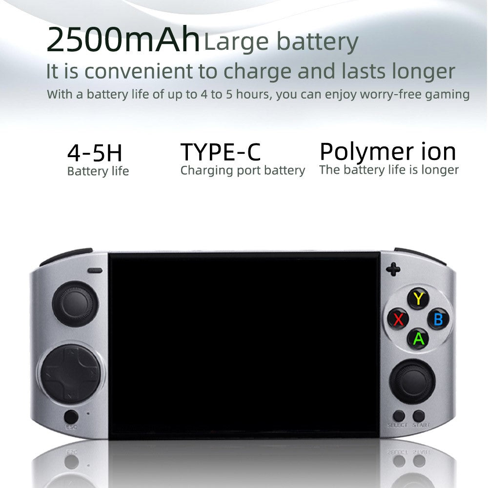 09 Ultra Handheld Game Console 5.1 Inch OLED 30+ Emulators HD Output Dual 3D Joystick Retro Arcade Gamepad, with 64GB TF Card