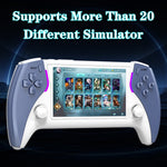 PROJECT X Pro Håndholdt Spillekonsol 4,3 Tommer IPS-Skærm Dobbelte 3D Joysticks HD-Output 7-Farvet Stemningslys, med 16GB TF-Kort