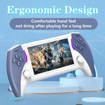PROJECT X Pro Håndholdt Spillekonsol 4,3 Tommer IPS-Skærm Dobbelte 3D Joysticks HD-Output 7-Farvet Stemningslys, med 16GB TF-Kort