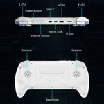 PROJECT X Pro Håndholdt Spillekonsol 4,3 Tommer IPS-Skærm Dobbelte 3D Joysticks HD-Output 7-Farvet Stemningslys, med 16GB TF-Kort