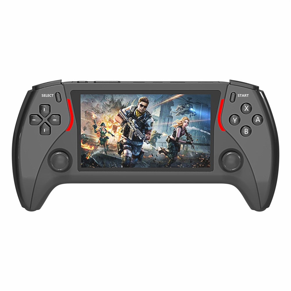 PROJECT X Pro Håndholdt Spillekonsol 4,3 Tommer IPS-Skærm Dobbelte 3D Joysticks HD-Output 7-Farvet Stemningslys, med 16GB TF-Kort