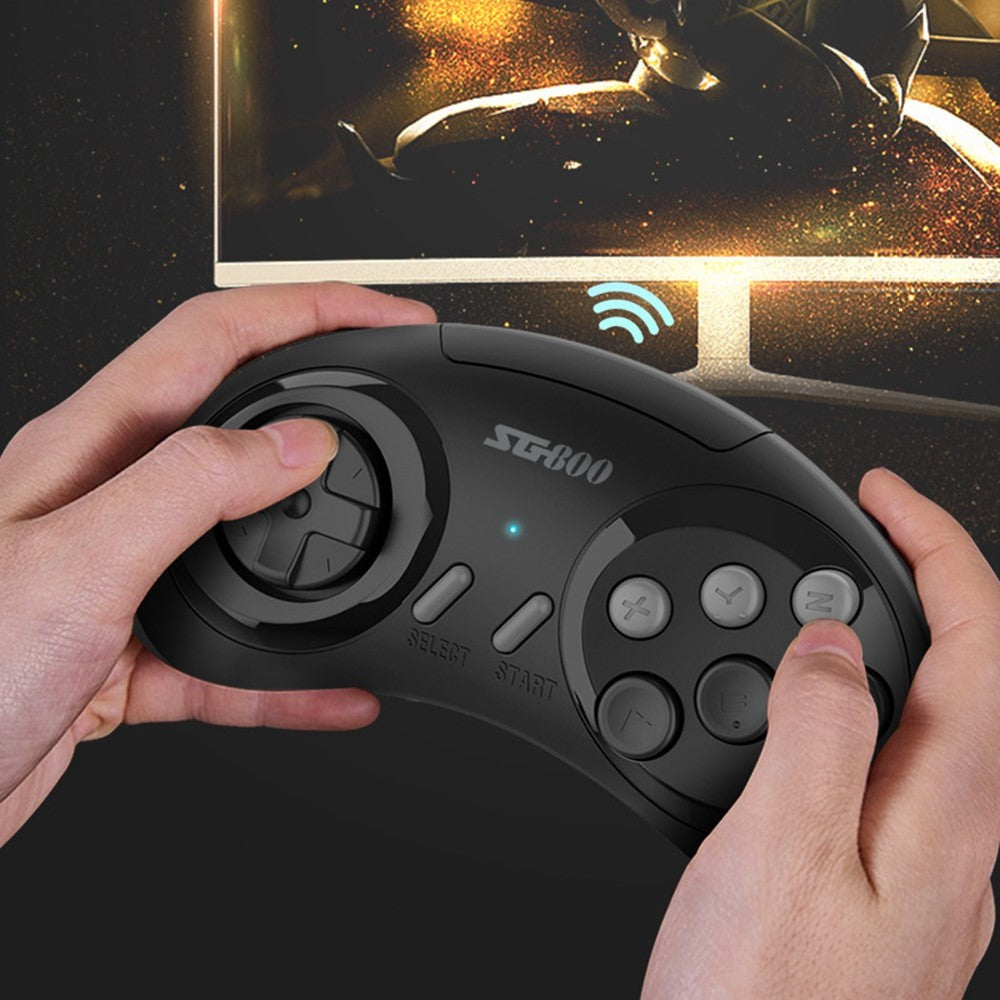 SG800 2.4G Wireless Handheld Video Game Console HD TV Game Stick Game Controllers Dual Gamepad Built-in 2700+ Games for Sega Mega Drive / Genesis