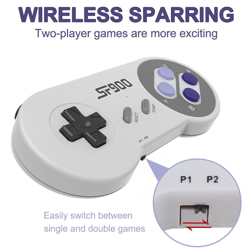 SF900 For Sega Mega Drive / Genesis 2.4G Wireless Game Controllers Video Game Double Player Handheld Console HD TV Game Stick Built-in 1500+ Games