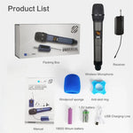W-14 Moving Coil Microphone U-Band FM Wireless Mic with Receiver Home Karaoke Microphone