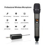 W-14 Moving Coil Microphone U-Band FM Wireless Mic with Receiver Home Karaoke Microphone
