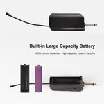 W-14 Moving Coil Microphone U-Band FM Wireless Mic with Receiver Home Karaoke Microphone