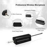 W-14 Moving Coil Microphone U-Band FM Wireless Mic with Receiver Home Karaoke Microphone