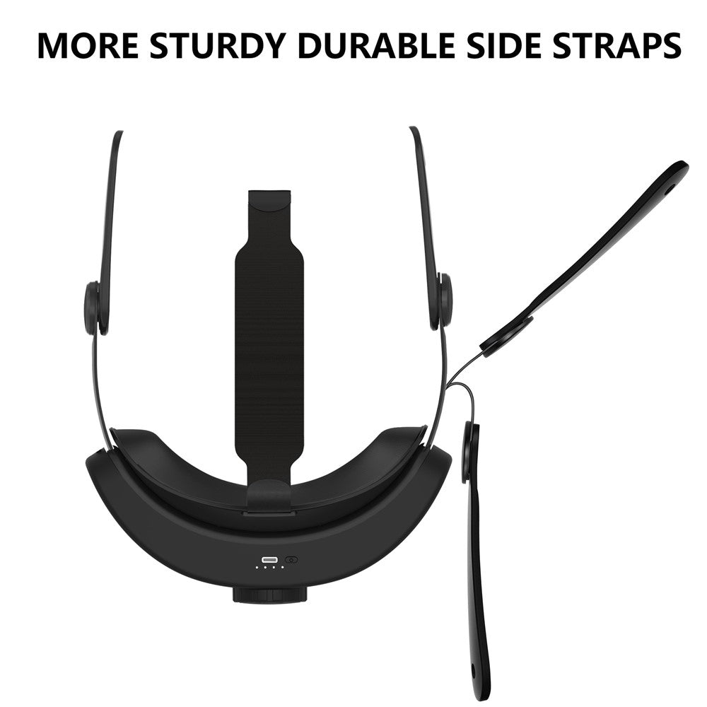 Adjustable Head Strap for Meta Quest 3 Headset VR Replacement Headband VR Accessories Built-In 6400mAh