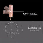 YANMAI R2 Rotatable Mini Microphone Video Recording 4-Pole 3.5mm Mobile Phone Mic